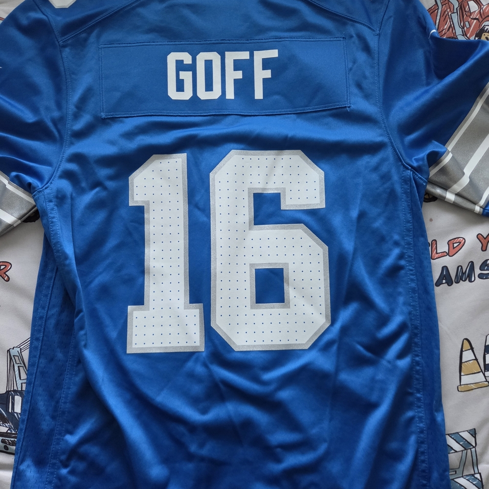 Nike Blue and White Men's Jersey